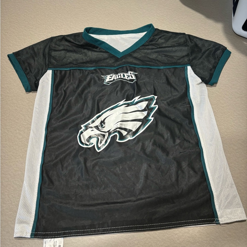 Kids Black and White Eagles Shirt